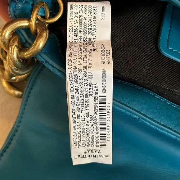 ZARA Quilted Chain Shoulder Bag - Picture 7 of 11